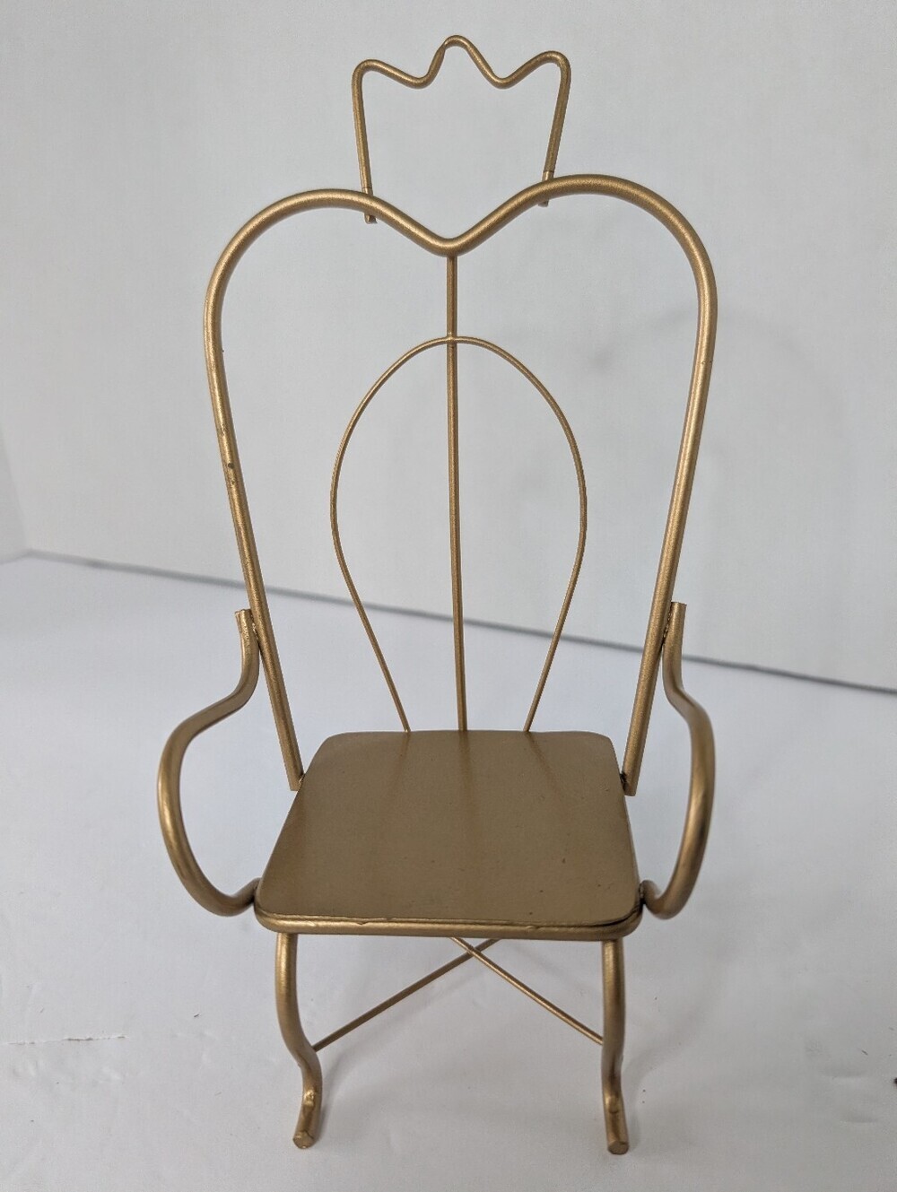 9 In Miniature Metal Accent Chair - Brass Toned